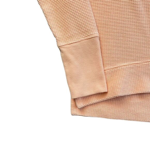ATHLETA Coaster Luxe Waffle Sweatshirt Orange Size Small - Picture 3 of 6